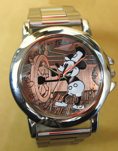 ディズニーオールドミッキー着せ替えベルト付き腕時計
